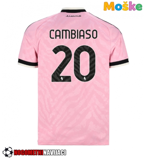 Moške Nogometnih dresov Juventus Andrea Cambiaso #20 Gostujoči 2026-27 Kratki rokavi Moške Nogometnih dresov Juventus Andrea Cambiaso #20 Gostujoči 2026-27 Kratki rokavi